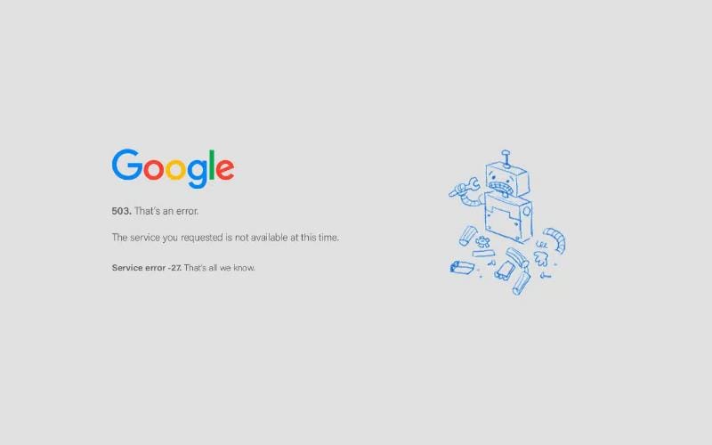 خطای 503 Service Unavailable