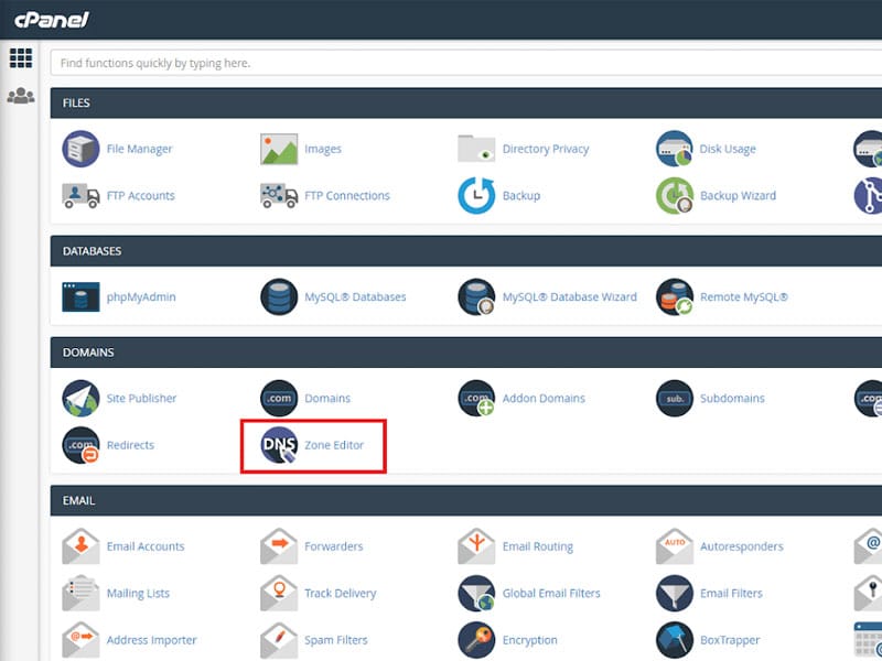 تنظیم اتصال هاست به دامنه در کنترل پنل Cpanel