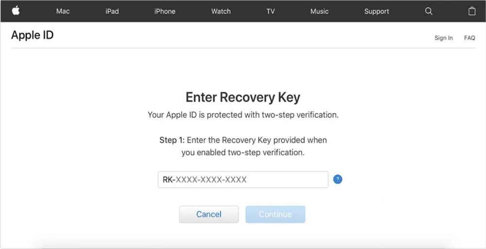 بازیابی رمز عبور ایمیل iCloud 3