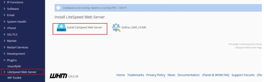 آموزش نصب وب سرور لایت اسپید (LiteSpeed) در سی‌پنل